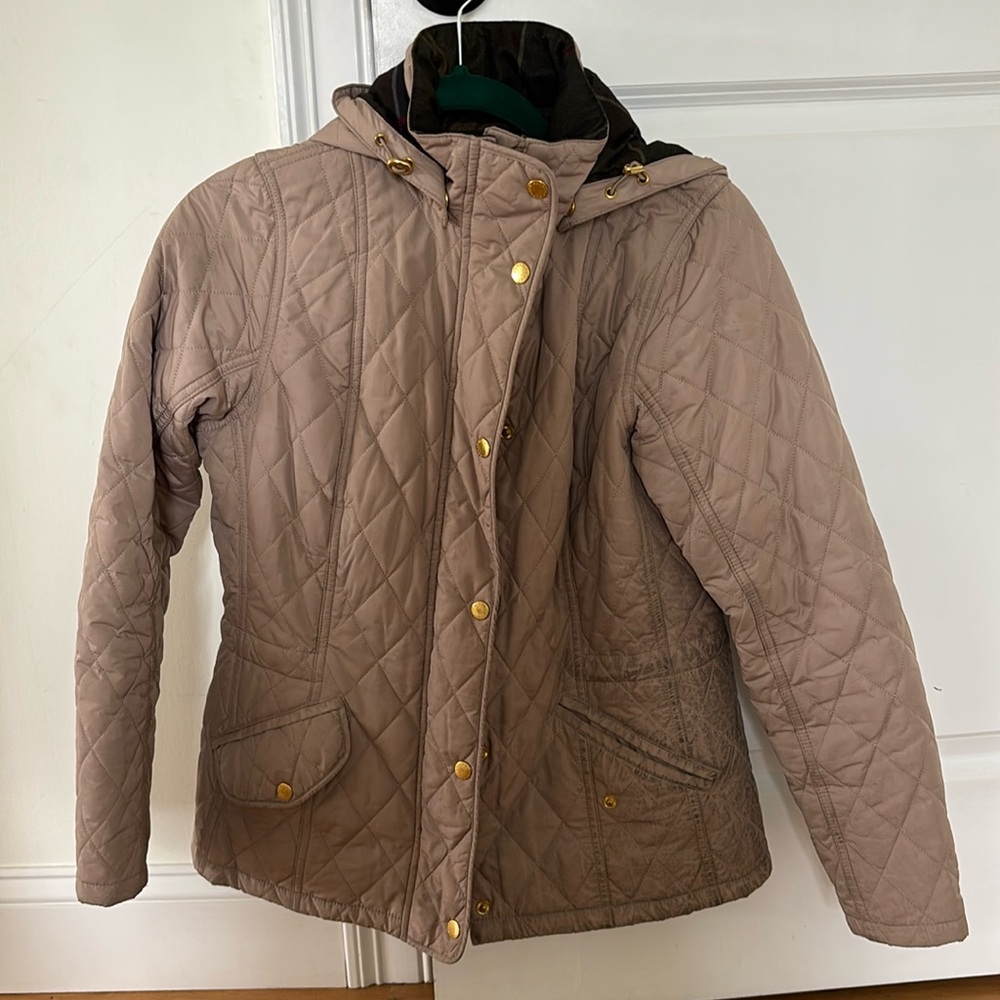 As Is - Hooded Barbour Quilted Coat